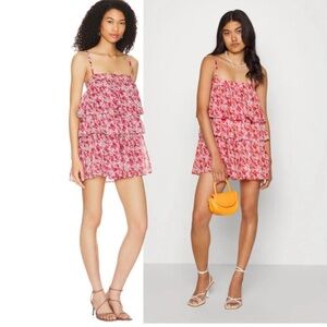 Free People Pink Floral Mini Dress